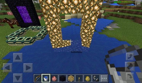 我的世界手机版天堂门怎么做视频[图2]